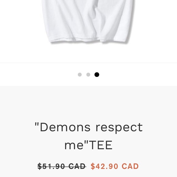 Demons respect me tee - Picture 2 of 2
